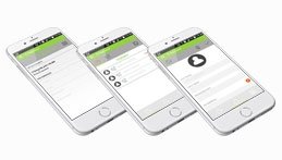Mobile application for a data analytics services provider